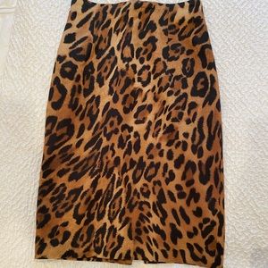 🔥🔥🔥 ESCADA leopard print pencil skirt